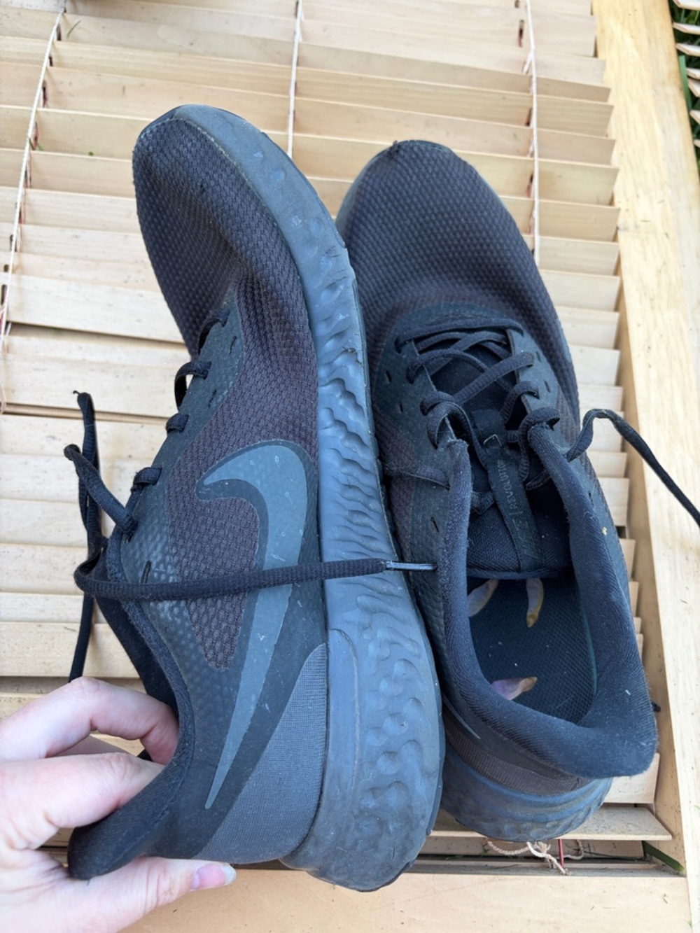 Nike Men’s All-Black Athletic Running Shoes